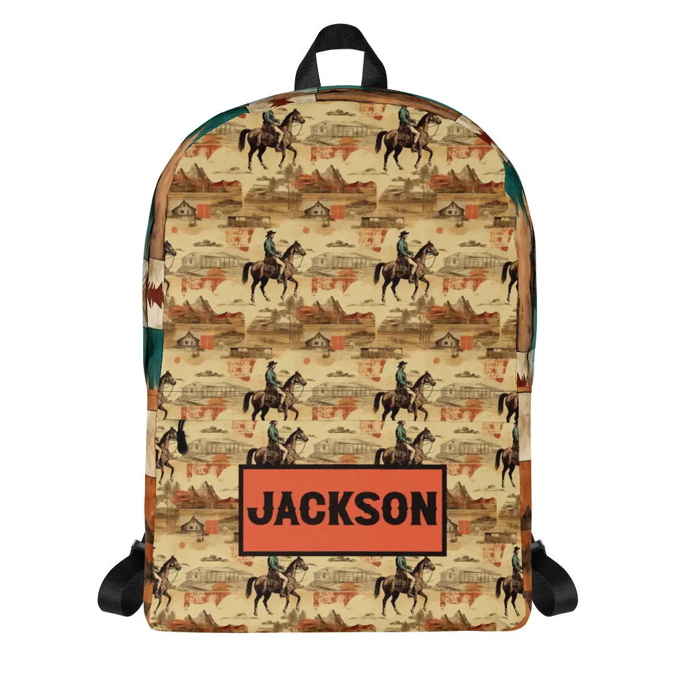 Cowboy Personalized Backpack Amazing Faith Designs