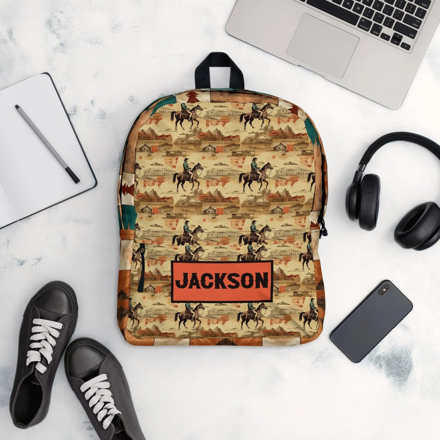 Cowboy Personalized Backpack Amazing Faith Designs