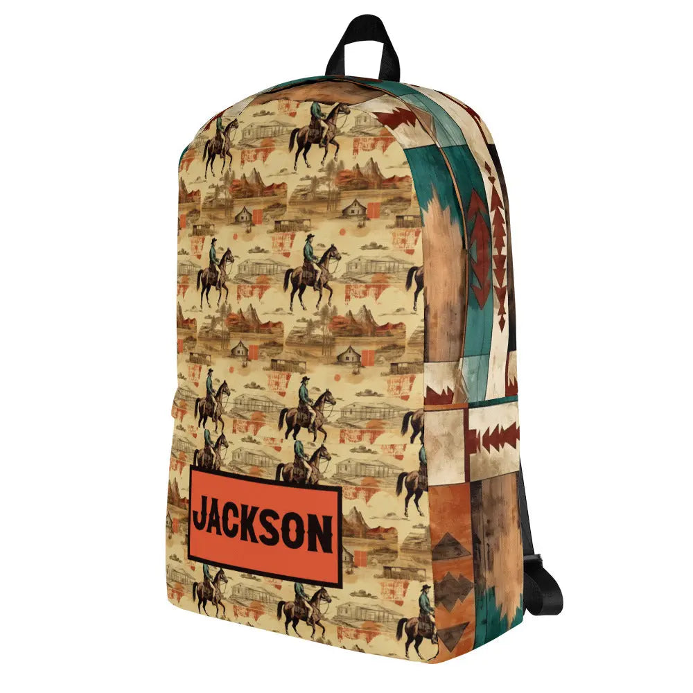 Cowboy Personalized Backpack Amazing Faith Designs