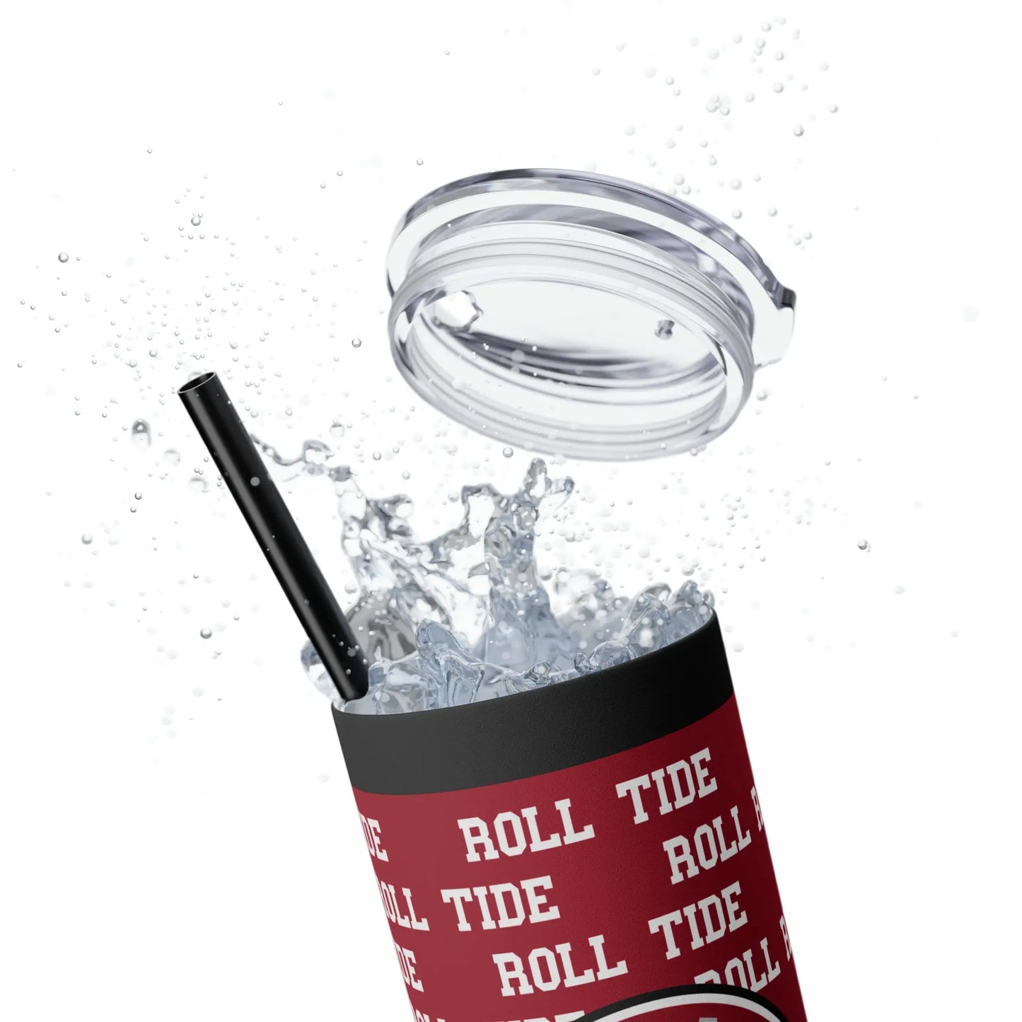 Custom College Football Skinny Tumbler with Straw, 20oz Printify