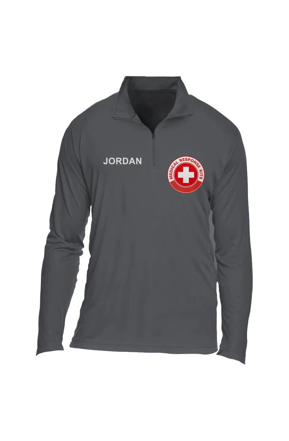 Custom Logo Plus Name Mens Performance Quarter-Zip Apliiq