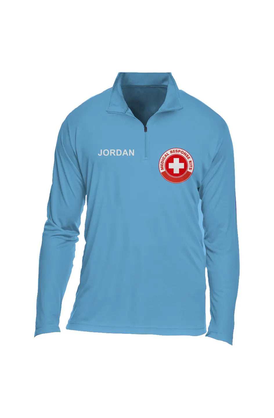 Custom Logo Plus Name Mens Performance Quarter-Zip Apliiq