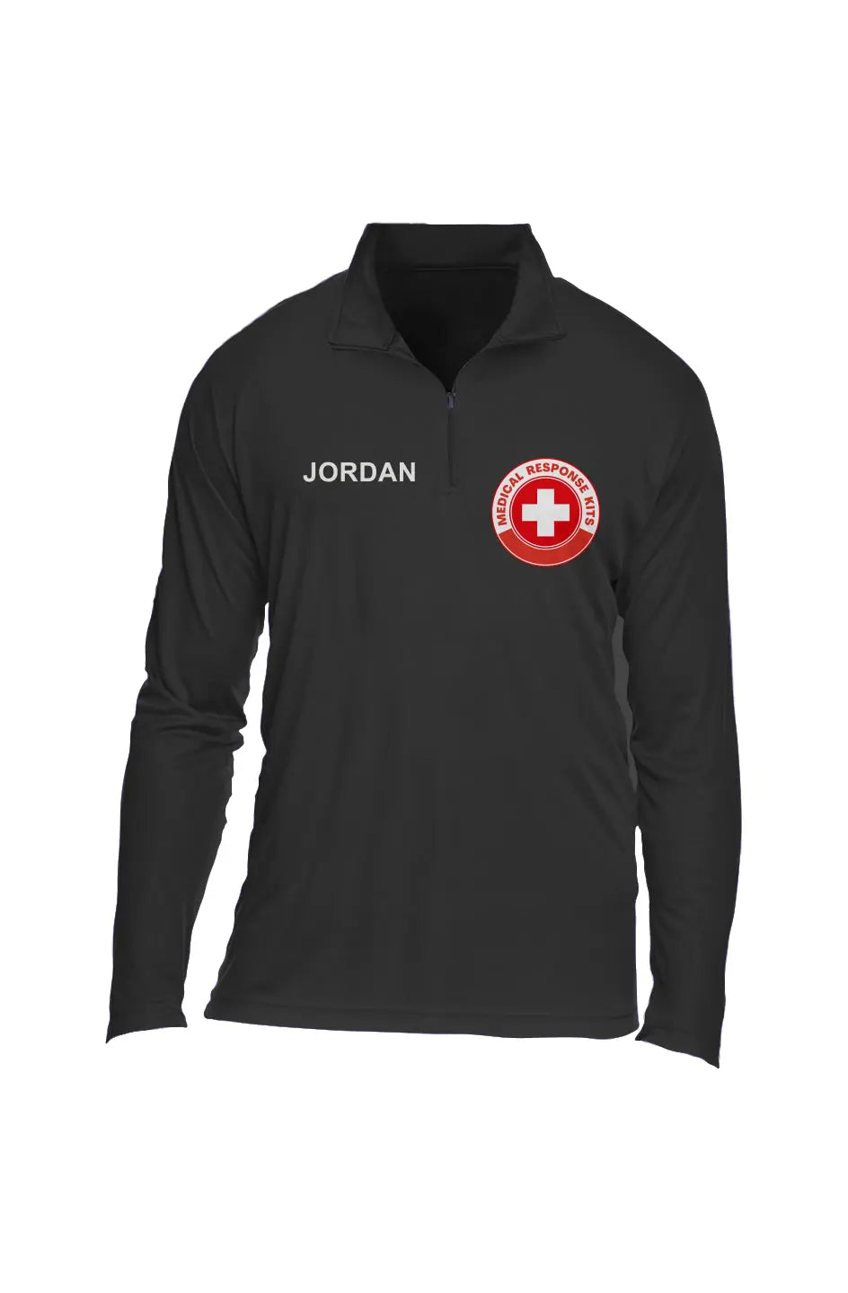 Custom Logo Plus Name Mens Performance Quarter-Zip Apliiq