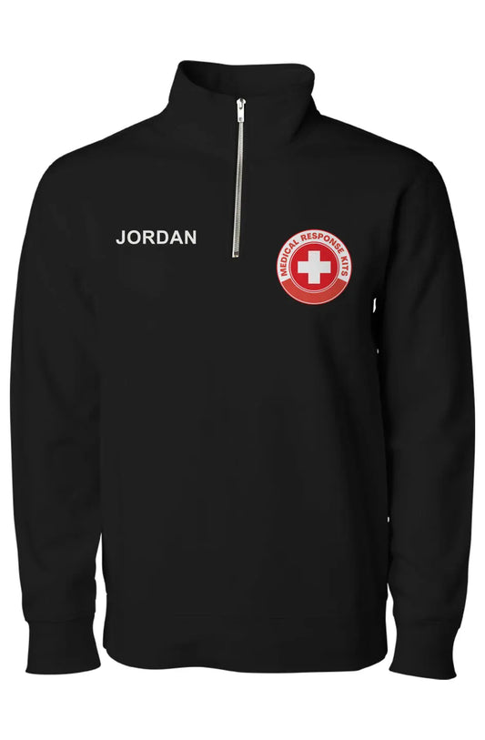 Custom Logo Plus Name Midweight Quarter Zip Pullover Apliiq