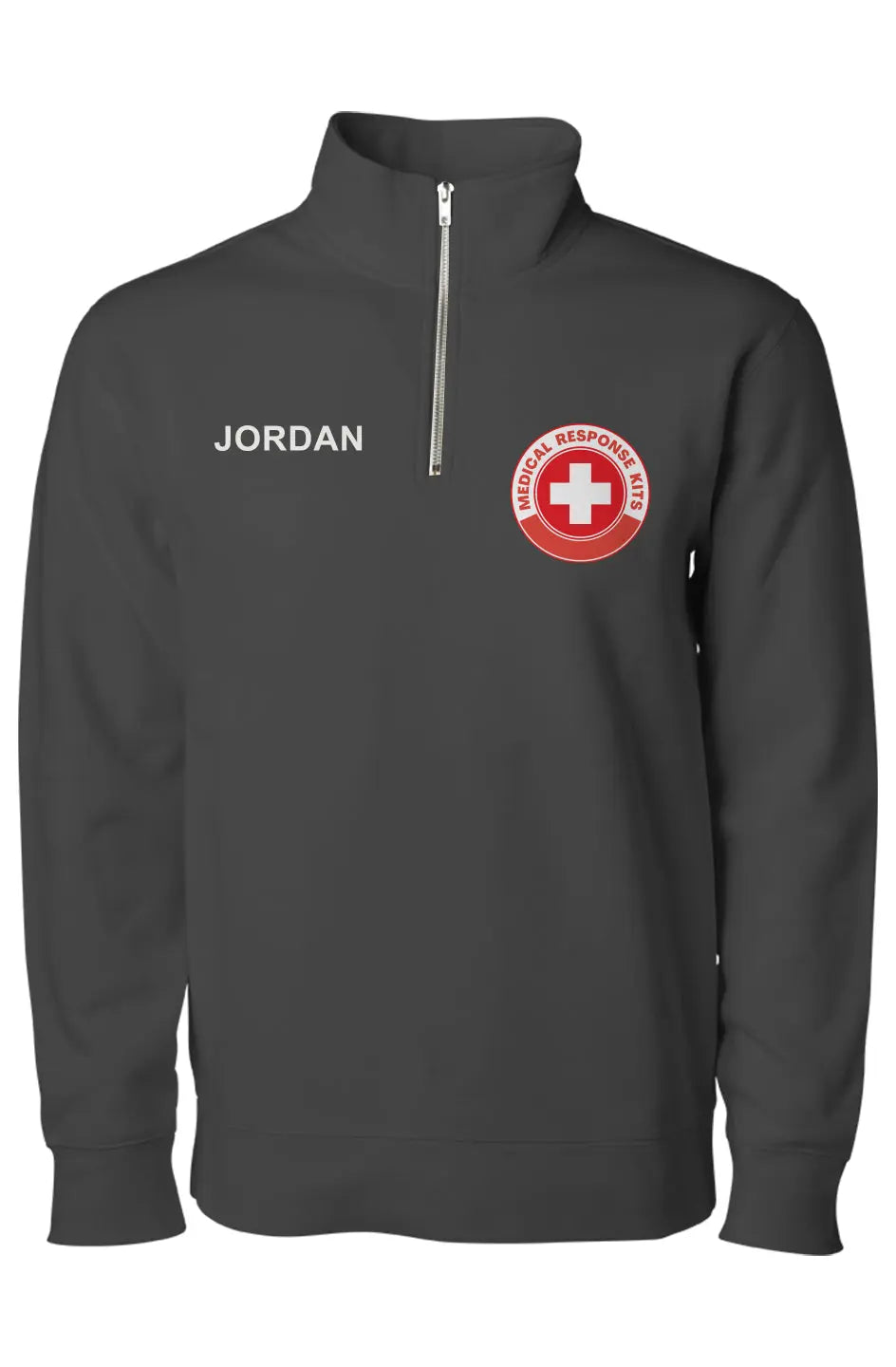 Custom Logo Plus Name Midweight Quarter Zip Pullover Apliiq