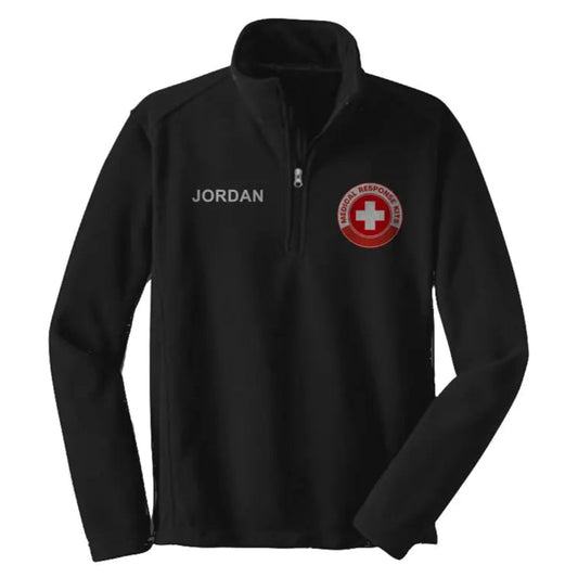 Custom Logo Plus Name Quarter Zip Pullover Fleece Apliiq