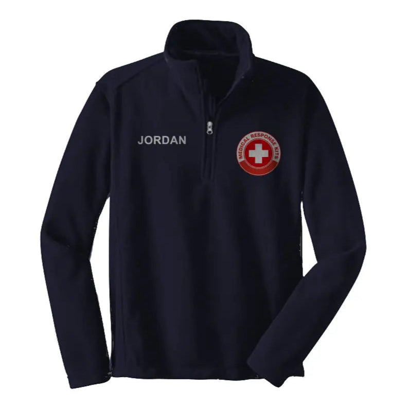 Custom Logo Plus Name Quarter Zip Pullover Fleece Apliiq