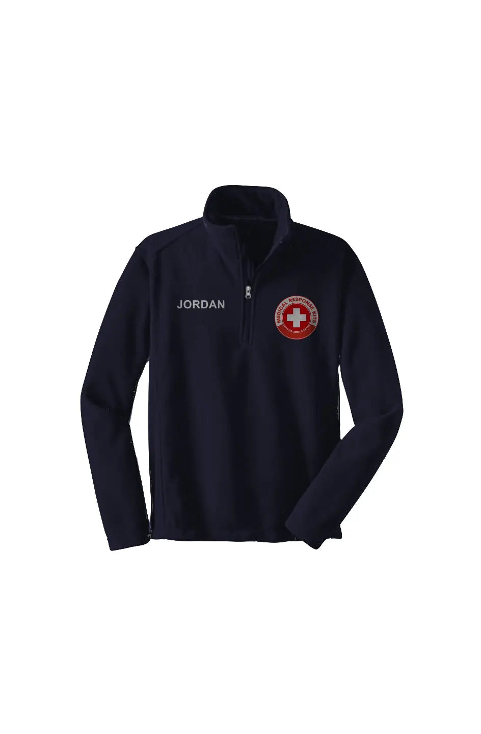 Custom Logo Plus Name Quarter Zip Pullover Fleece Apliiq