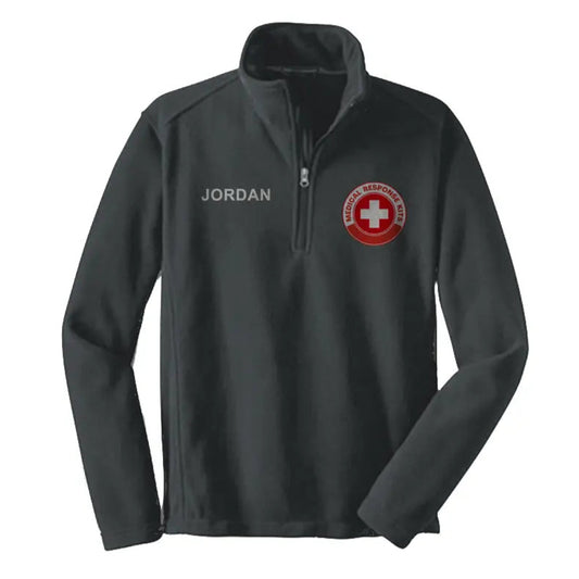 Custom Logo Plus Name Quarter Zip Pullover Fleece Apliiq
