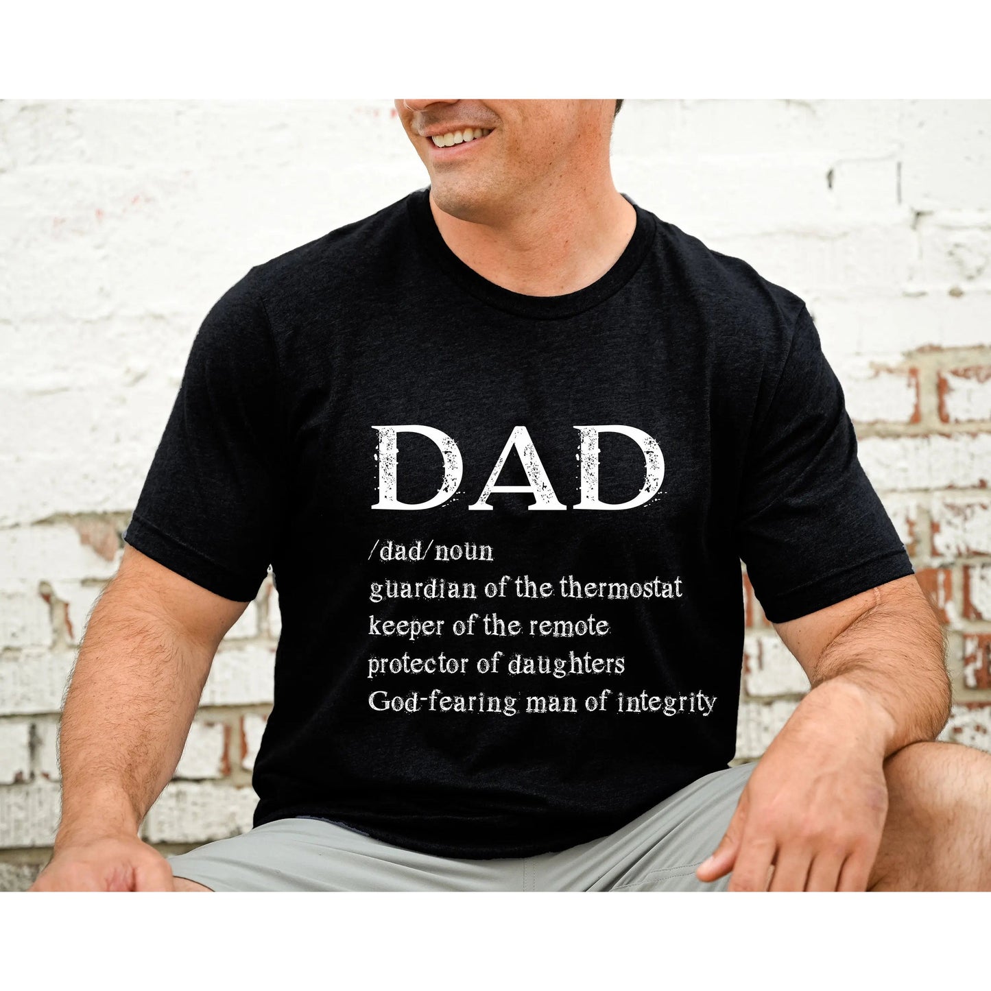 Dad Defined Men's Christian T-shirt Printify