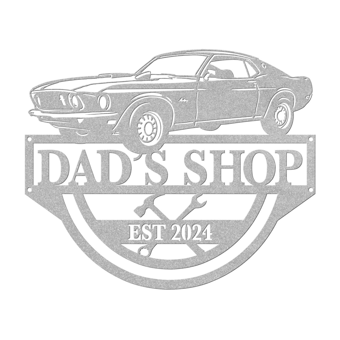 Dad's Shop Car Sign - Amazing Faith Designs