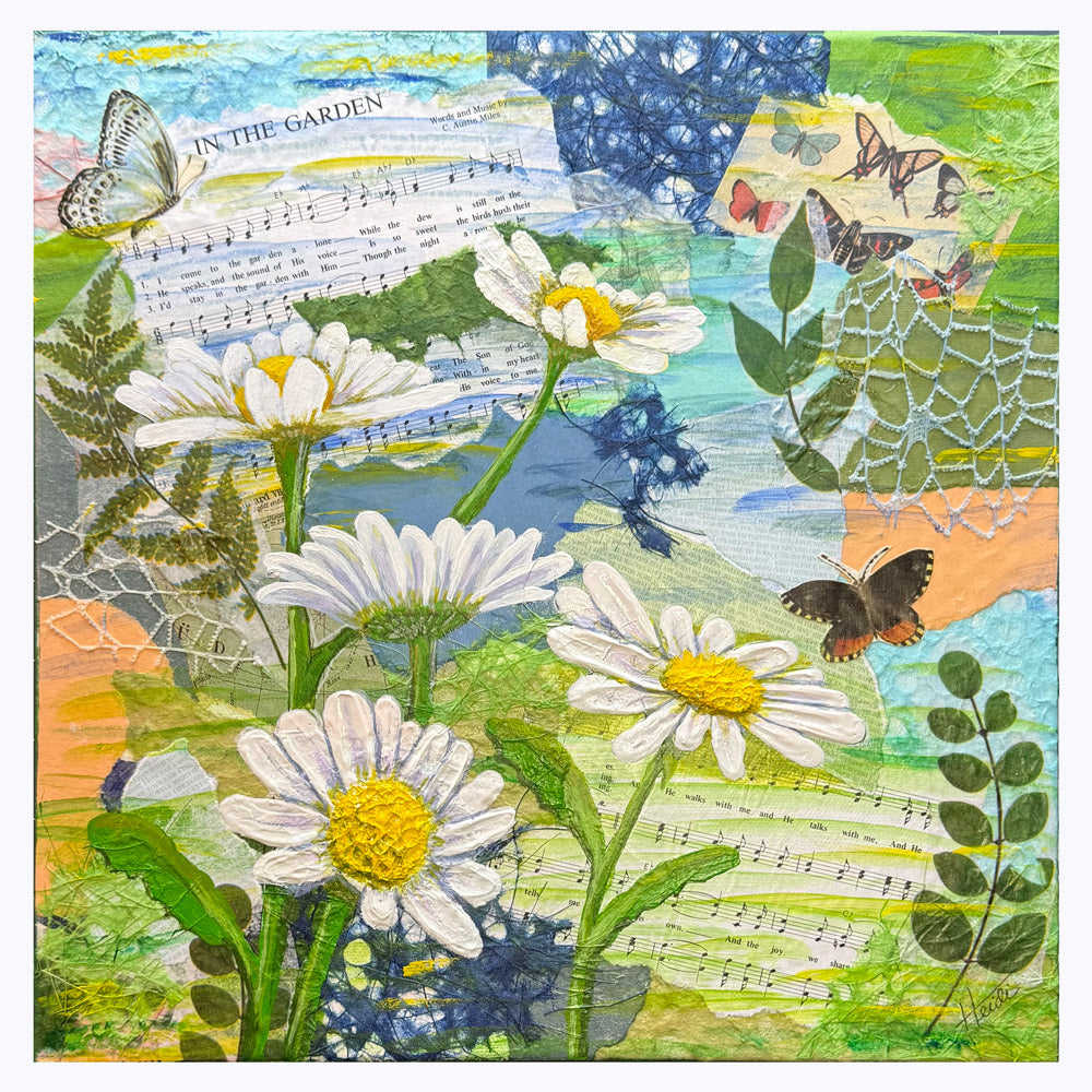 Floral Mixed Media Painting - You choose flowers - Amazing Faith Designs