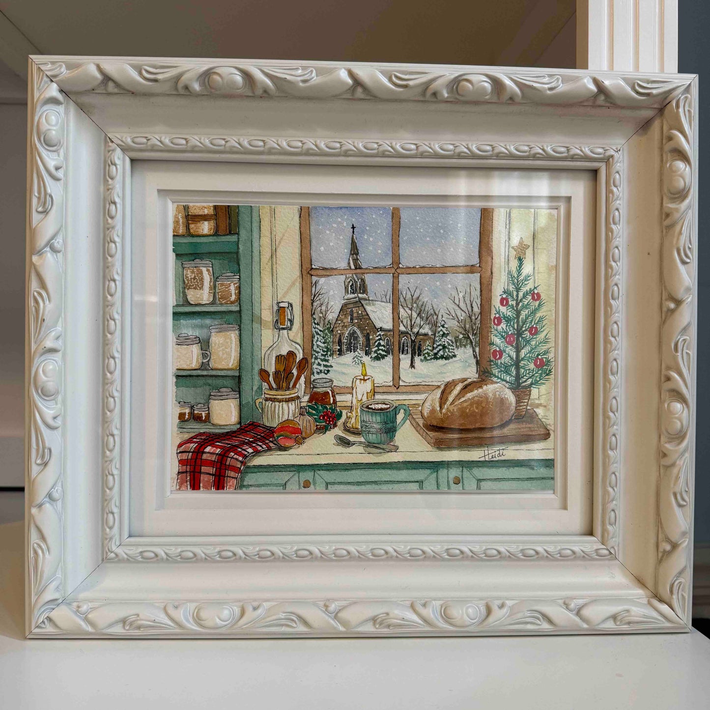 A December Morning - Sourdough Original Watercolor Painting - Amazing Faith Designs