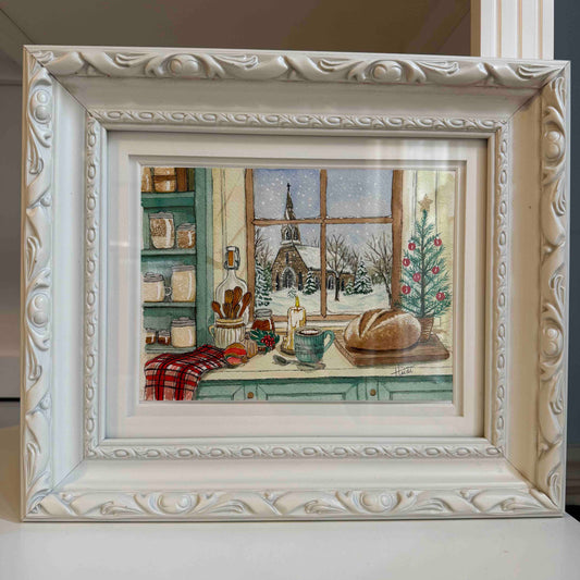 A December Morning - Sourdough Original Watercolor Painting - Amazing Faith Designs