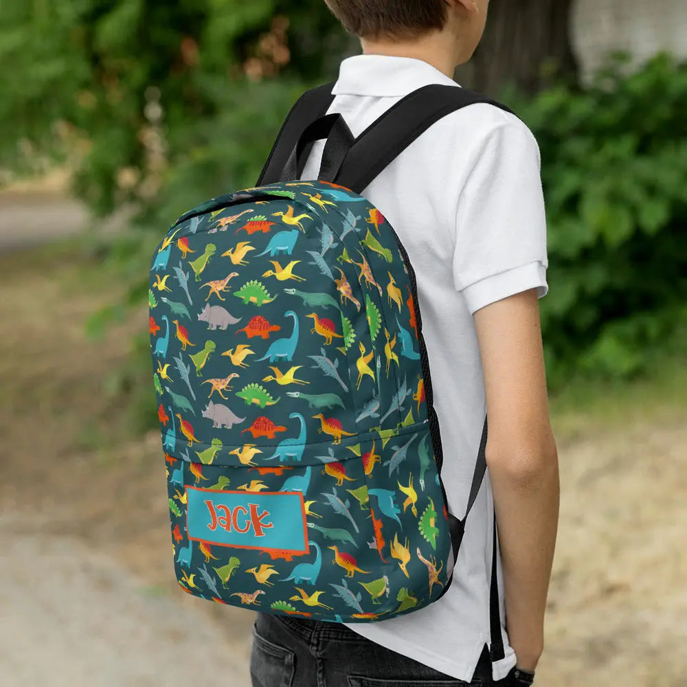 Dinosaurs Personalized Backpack Amazing Faith Designs