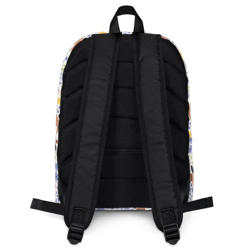 Dogs Floral Personalized Backpack Amazing Faith Designs