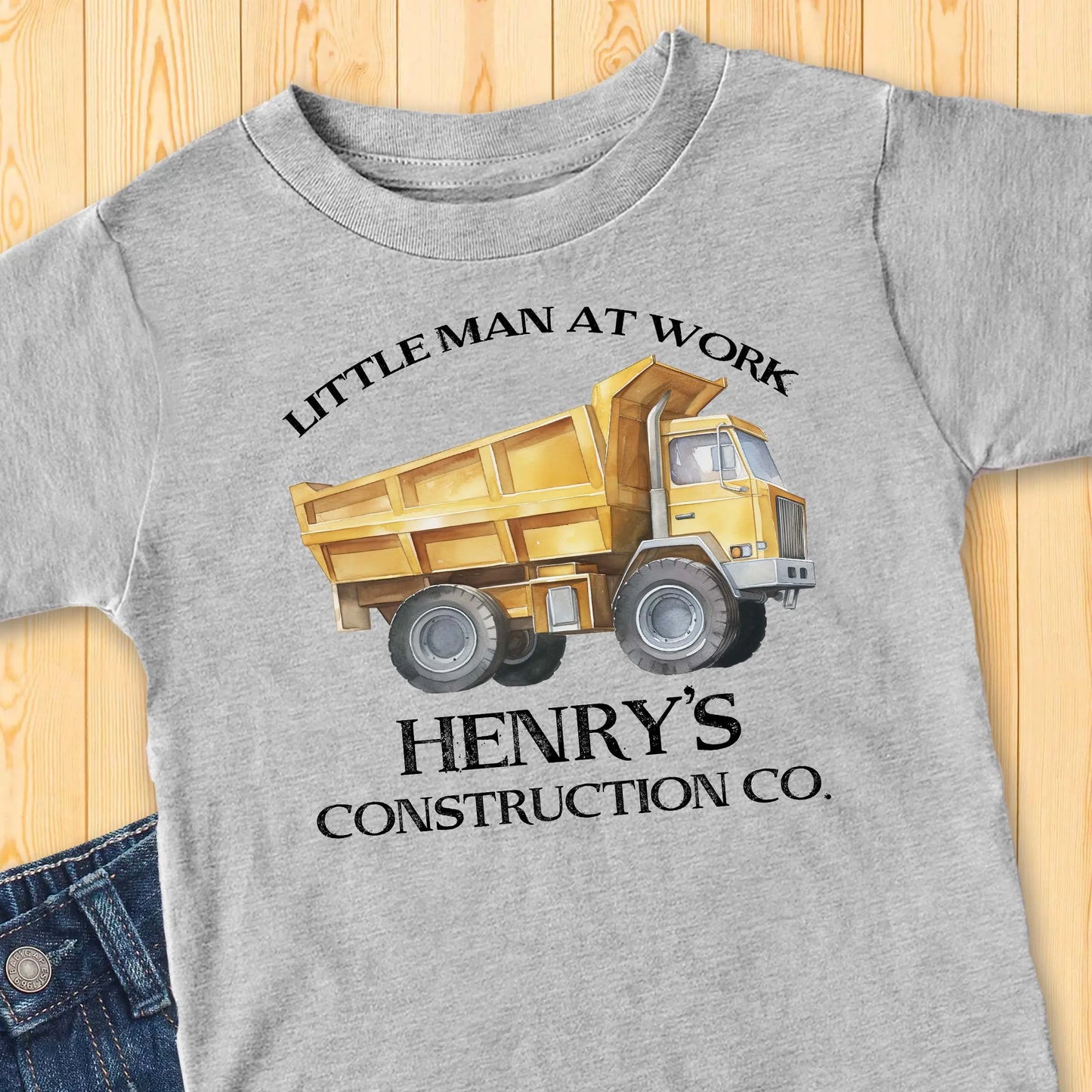 Dump Truck Toddler t-shirt, Construction Shirt Amazing Faith Designs