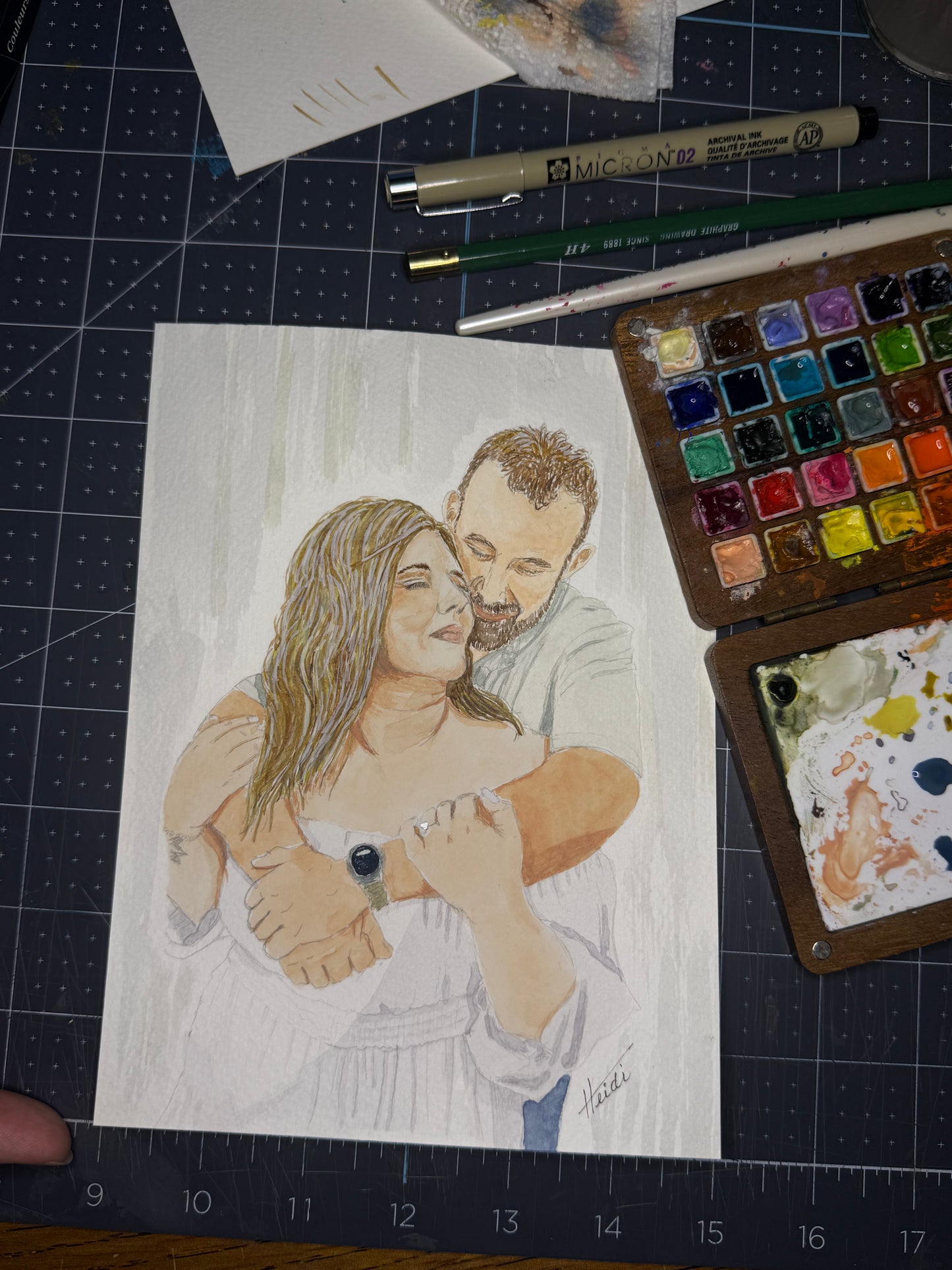 Custom Portrait Watercolor Painting from Photo - Amazing Faith Designs