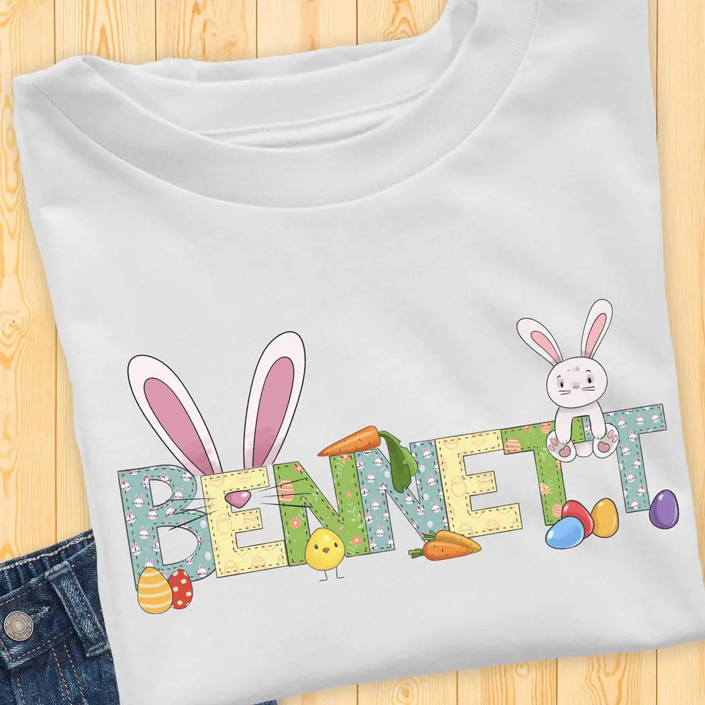 Easter Personalized Toddler Long Sleeve Tee Printify