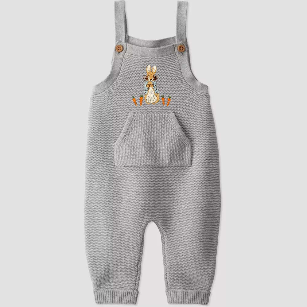 Hand Embroidered Easter Bunny Romper - Amazing Faith Designs