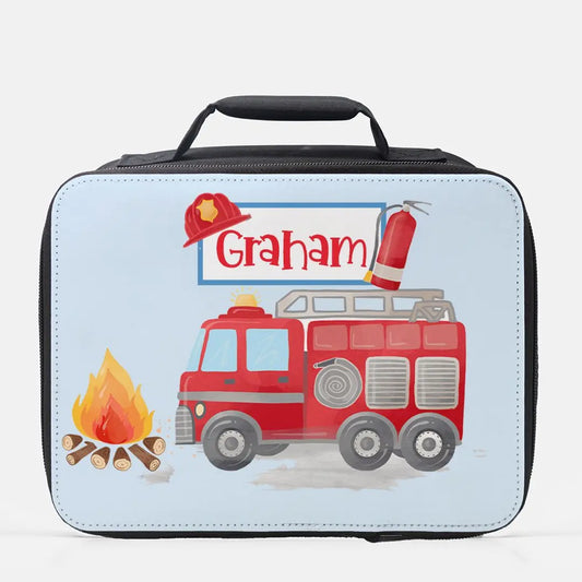 Firetruck Lunch Box (Insulated) - Personalized Amazing Faith Designs