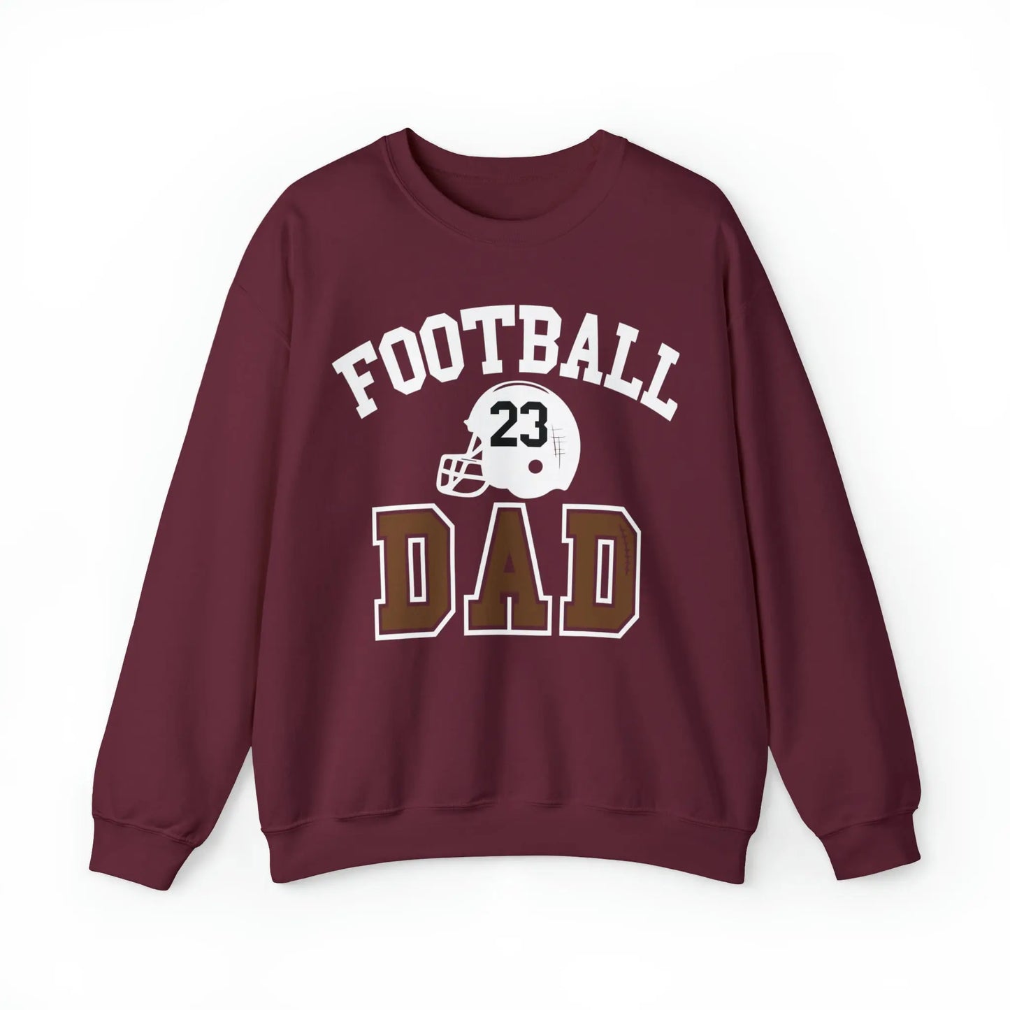 Football Dad Unisex Heavy Blend Crewneck Sweatshirt - With Number Printify
