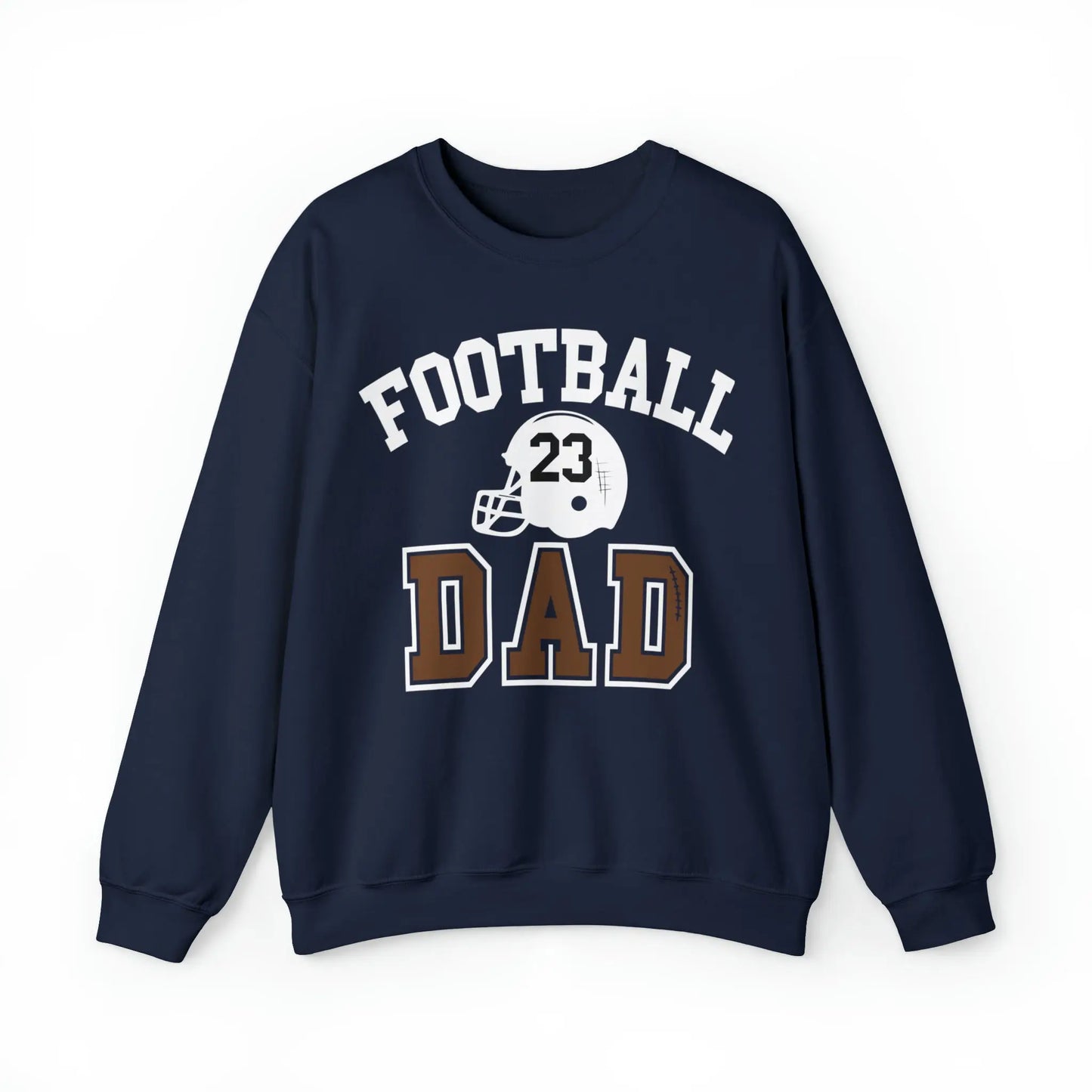 Football Dad Unisex Heavy Blend Crewneck Sweatshirt - With Number Printify