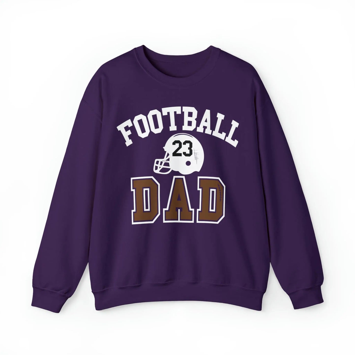 Football Dad Unisex Heavy Blend Crewneck Sweatshirt - With Number Printify