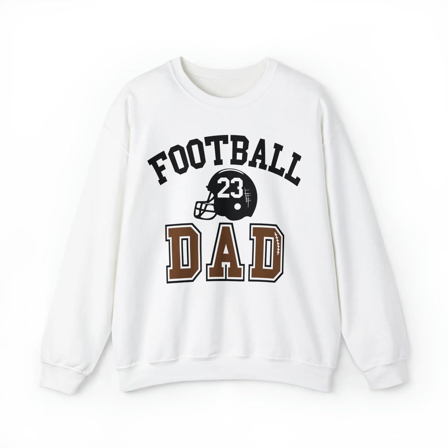 Football Dad Unisex Heavy Blend Crewneck Sweatshirt - With Number Printify
