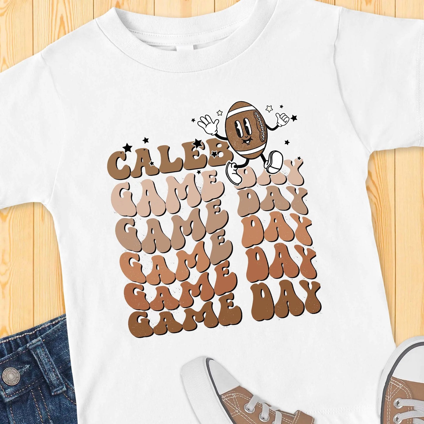 Football Game Day Toddler Shirt - Amazing Faith Designs
