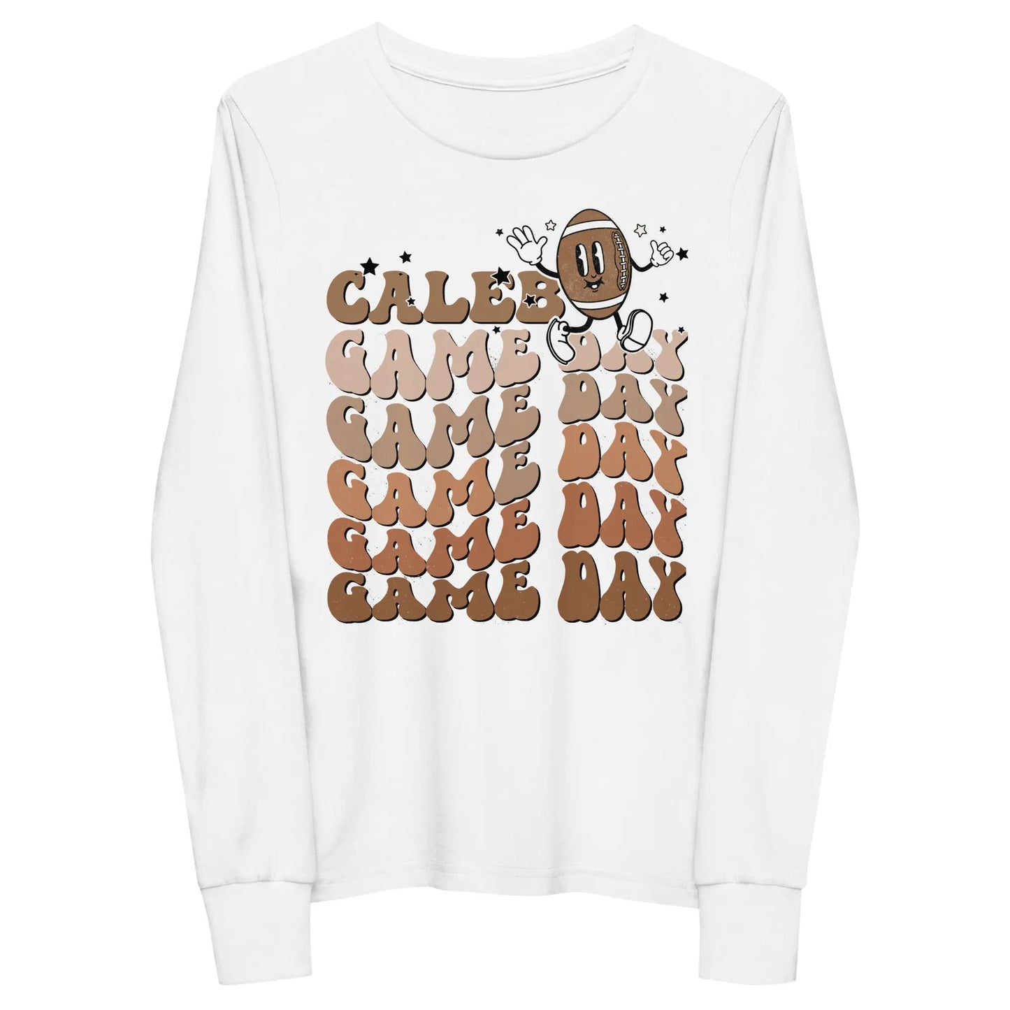 Football Game Day Youth long sleeve T-shirt Amazing Faith Designs