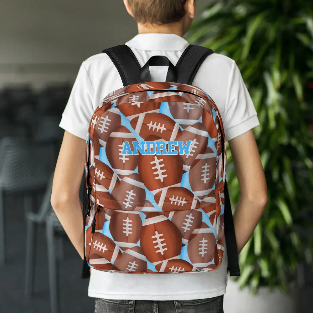 Football Personalized Backpack Amazing Faith Designs