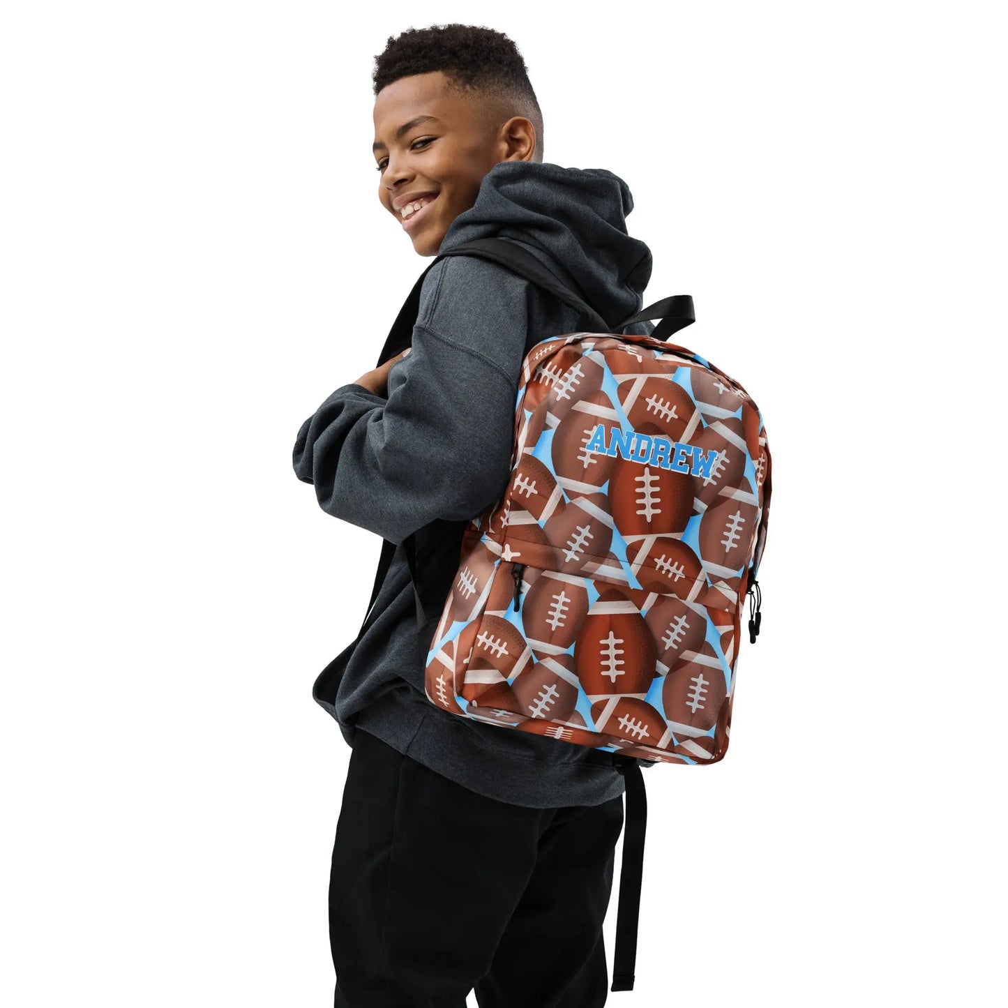 Football Personalized Backpack Amazing Faith Designs
