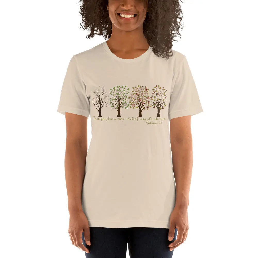 Four Seasons Scripture T-shirt, Nature Shirt, Christian Shirt Amazing Faith Designs