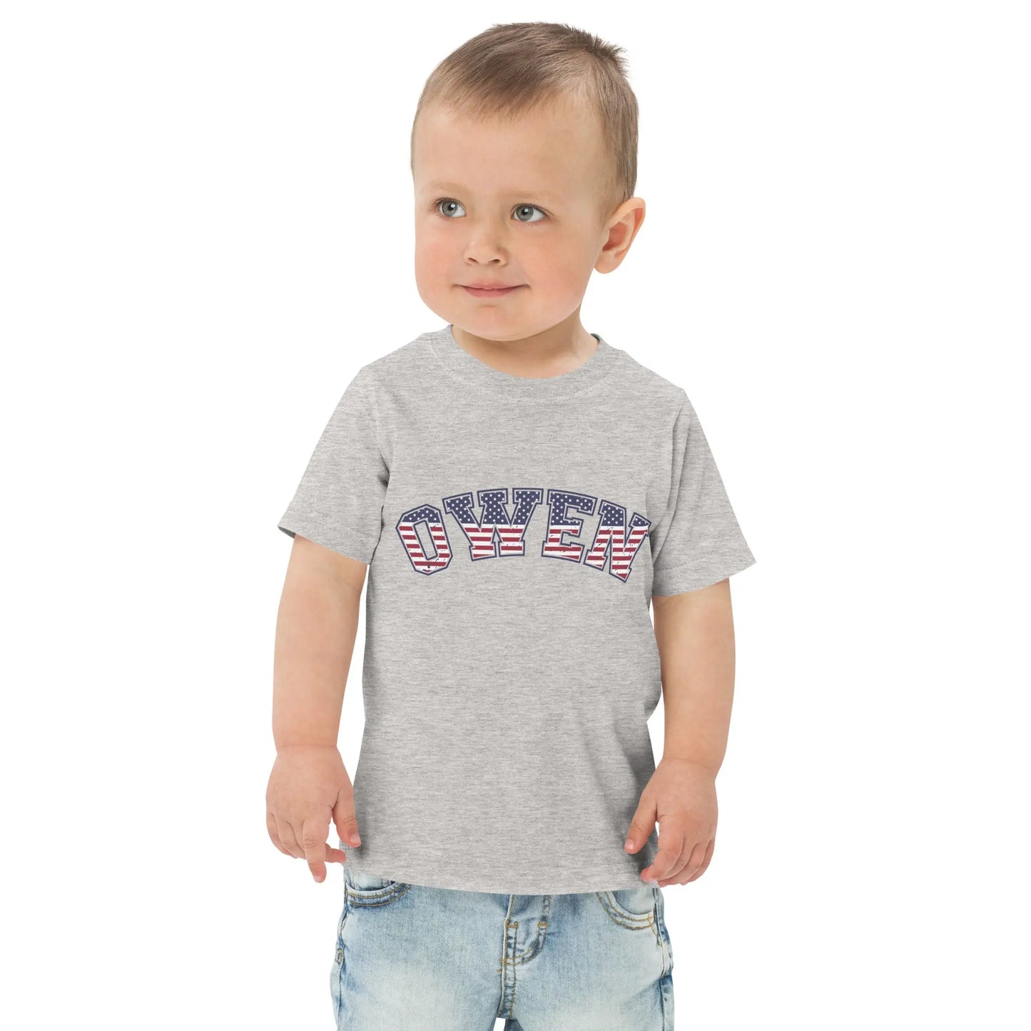 Fourth of July Name Toddler t-shirt Amazing Faith Designs