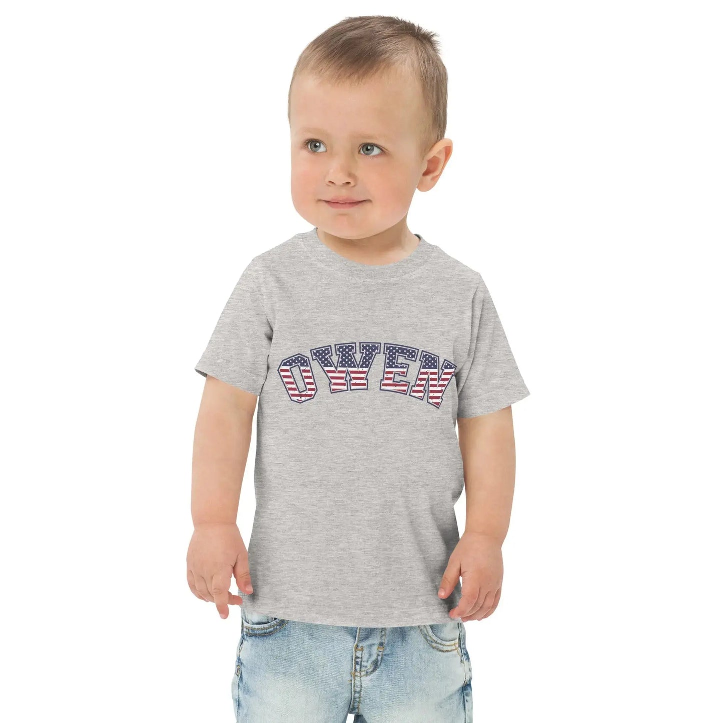 Fourth of July Name Toddler t-shirt Amazing Faith Designs