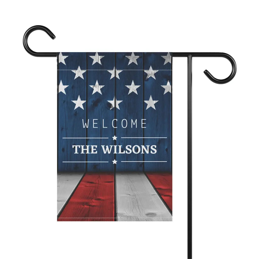 Fourth of July Personalized Garden Flag - Amazing Faith Designs