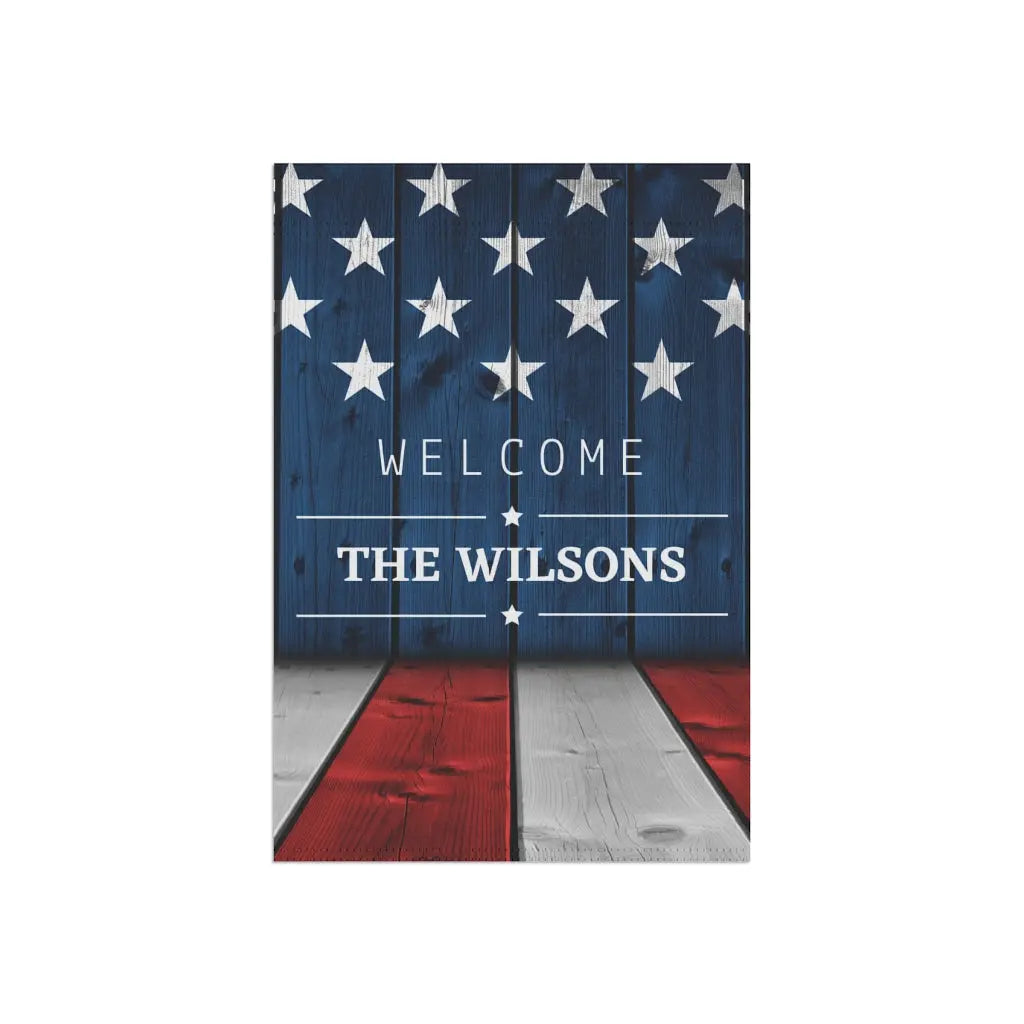 Fourth of July Personalized Garden Flag - Amazing Faith Designs