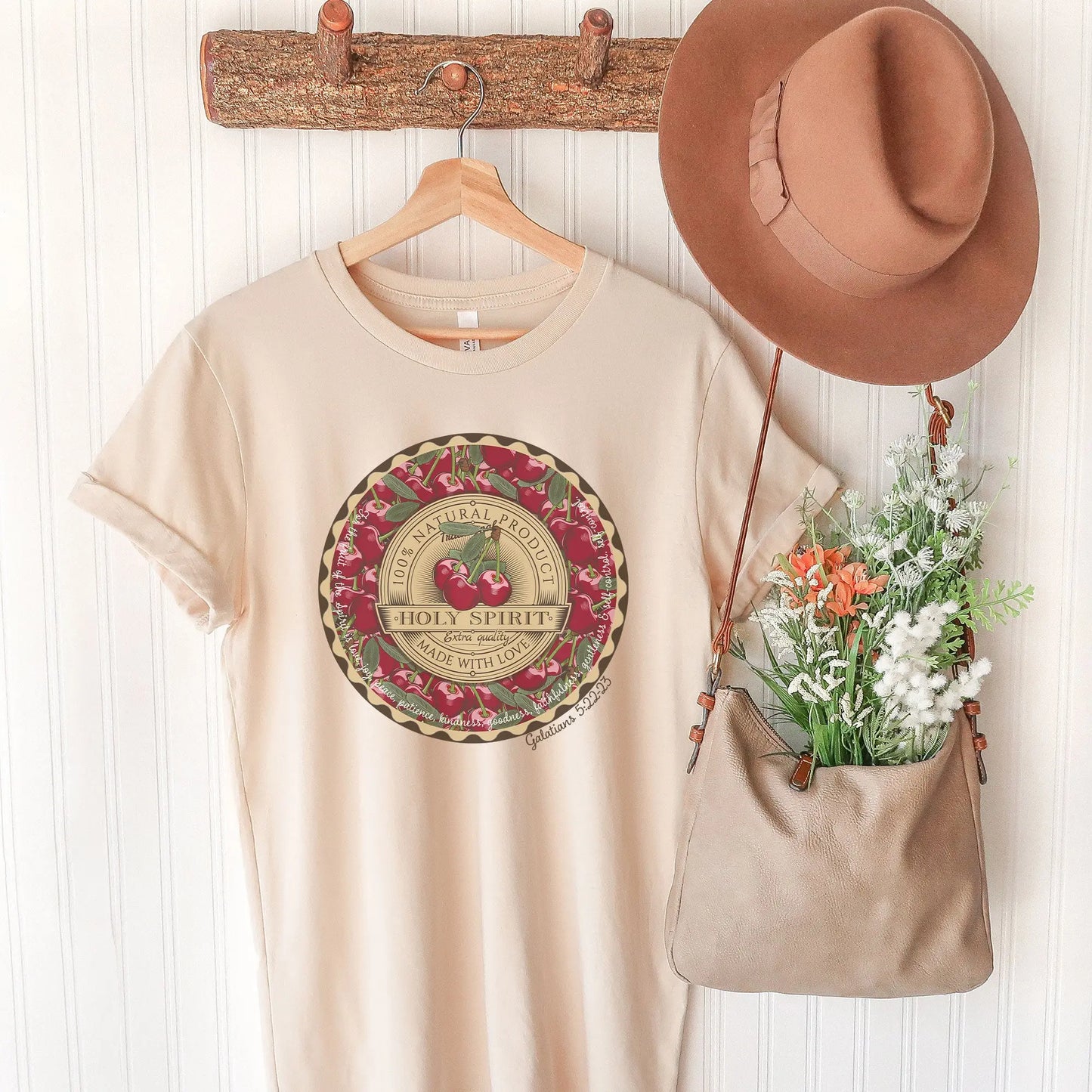 Fruit of the Spirit Cherries Christian Shirt for Women Printify