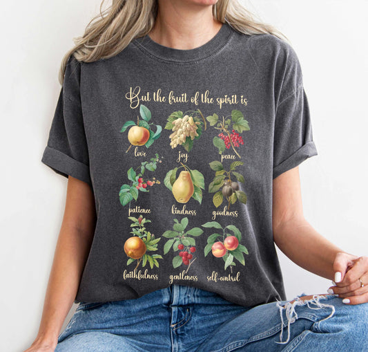 Fruit of the Spirit Christian Shirt | Comfort Colors Printify