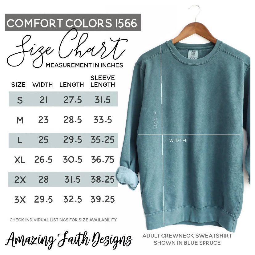 Made to Worship Comfort Colors Christian Sweatshirt - Amazing Faith Designs