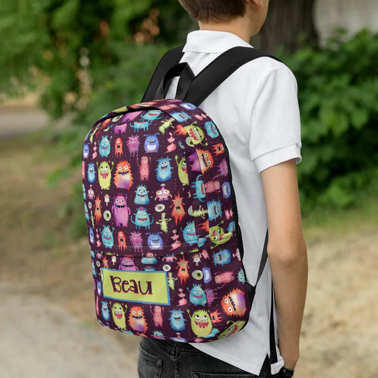 Funny Monsters Personalized Backpack Amazing Faith Designs