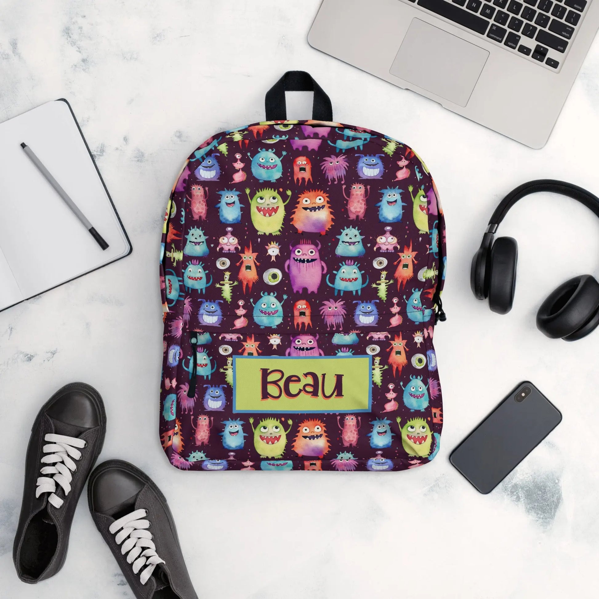 Funny Monsters Personalized Backpack Amazing Faith Designs