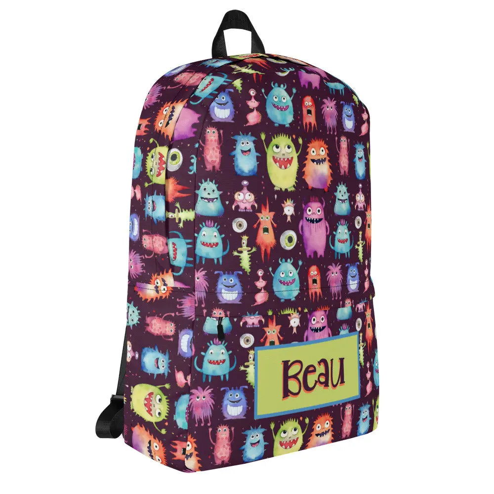 Funny Monsters Personalized Backpack Amazing Faith Designs