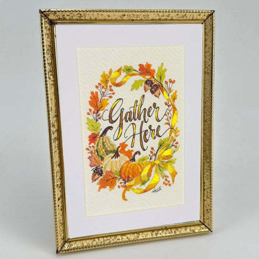 Gather Here Autumn Fine Art Print - Amazing Faith Designs