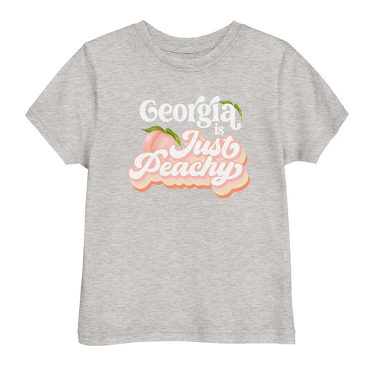 Georgia is Just Peachy Toddler t-shirt Amazing Faith Designs