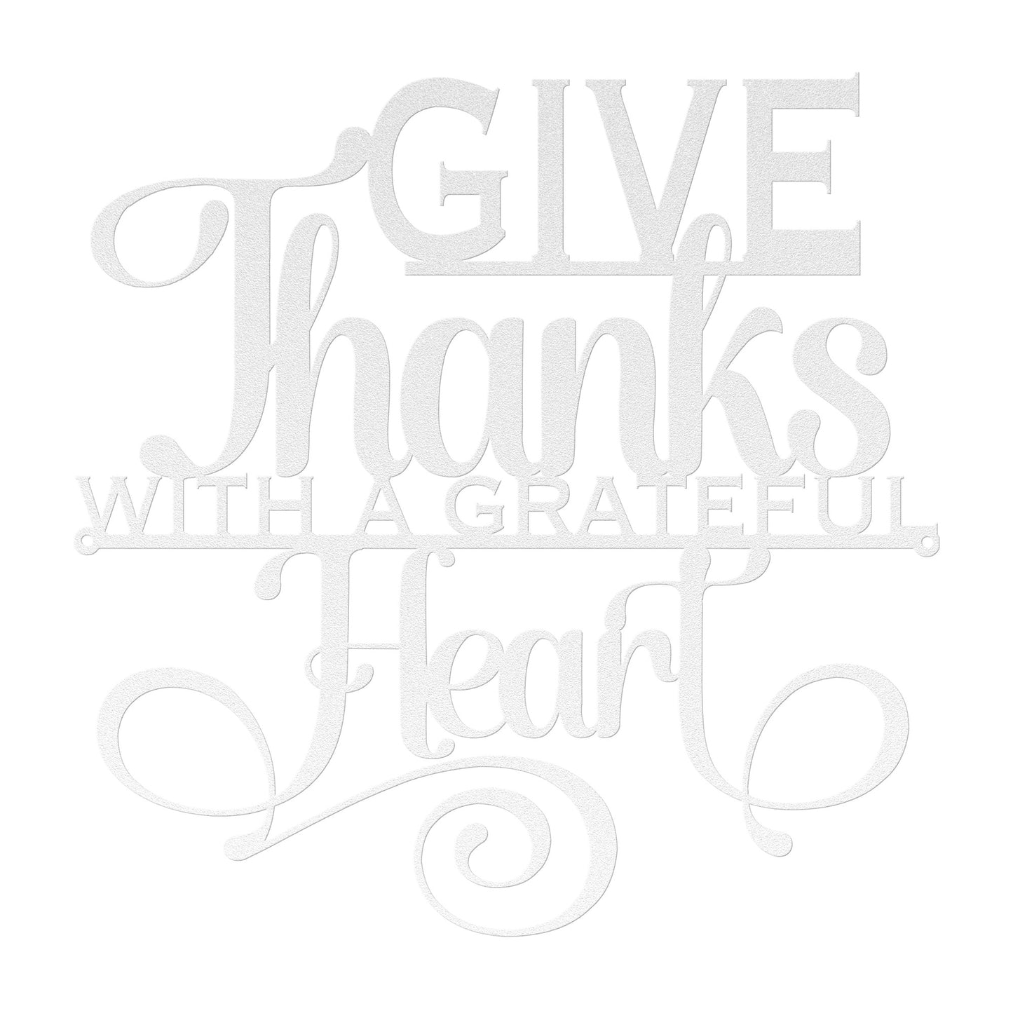 Give Thanks Metal Sign - Amazing Faith Designs