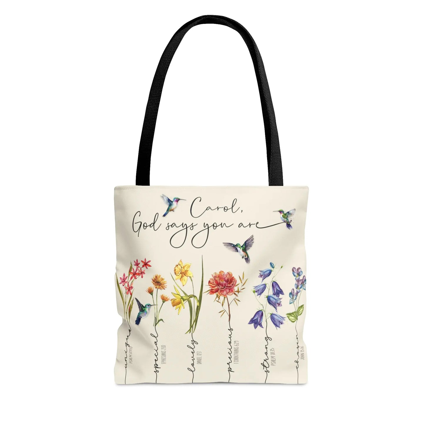 God Says You Are Wildflowers Tote Bag, Personalized Tote Bags, Bridesmaid Tote, Beach Tote, Bridesmaid Gift, Bridal Party Gifts, Wedding Welcome Bag Printify