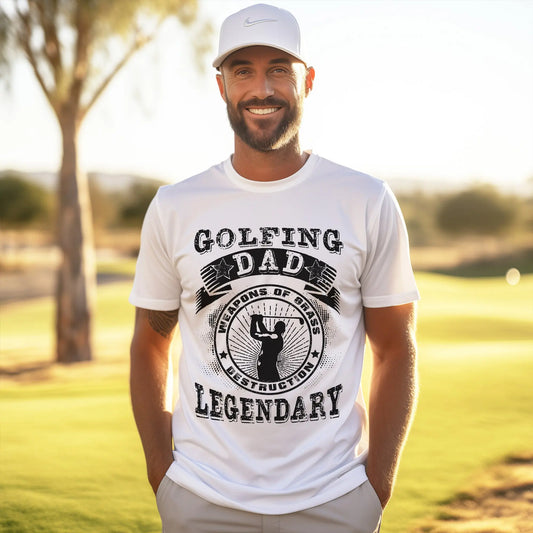 Golfing Dad Shirt Printify