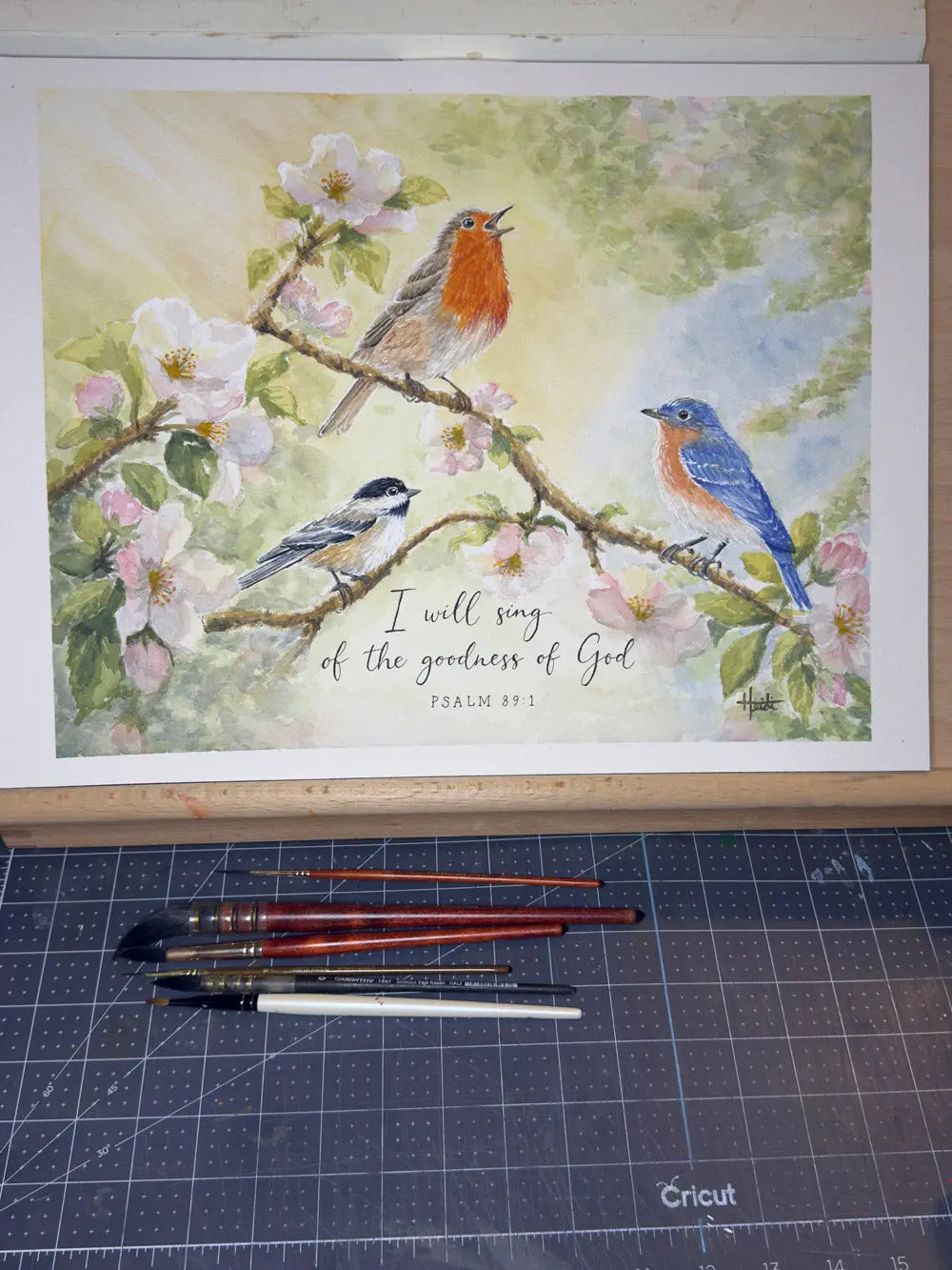 Goodness of God | Scripture Original Watercolor Amazing Faith Designs